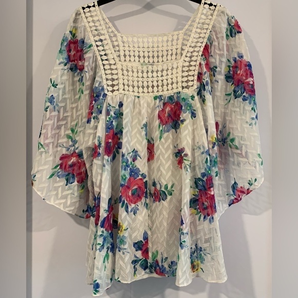 Meadow Rue Tops - Excellent Condition, Meadow Rue/Anthropologie Flutter/Kimono Oversized Top, Sz S